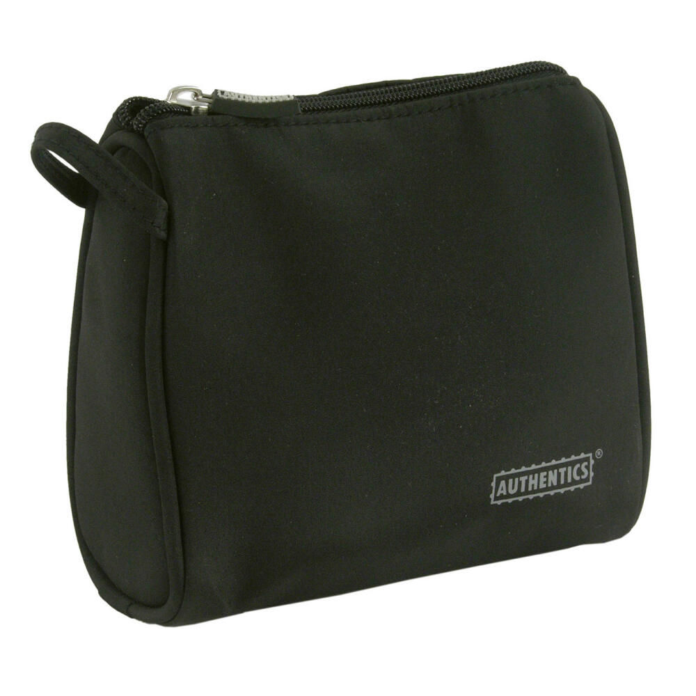Authentics In Case Cosmetic Bag Large, Microfiber, Black, Inner Lining Nylon Black, 23X23X8 cm, 6030126