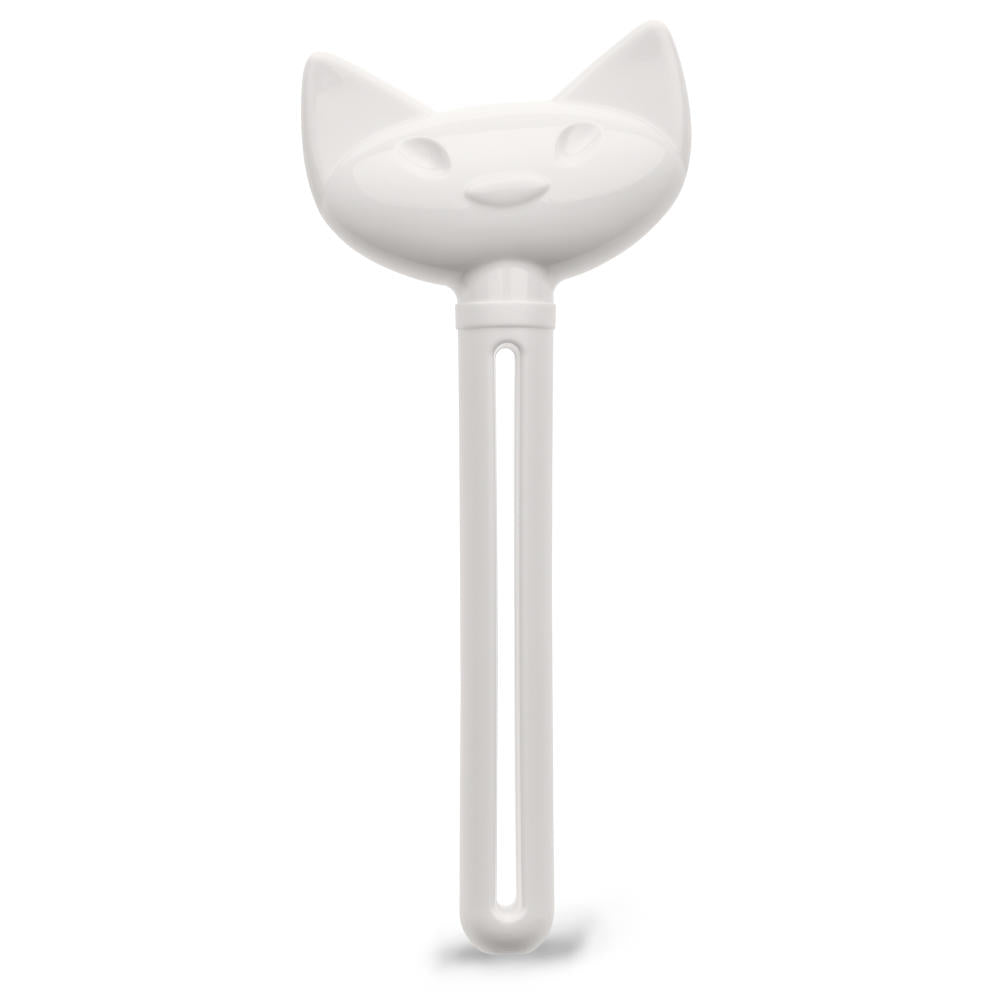 Koziol Miaou Tubenschlüssel, Tubenroller, Tubendreher, Tubenquetscher, Kunststoff, Weiß, H 10.8 cm, 3711525