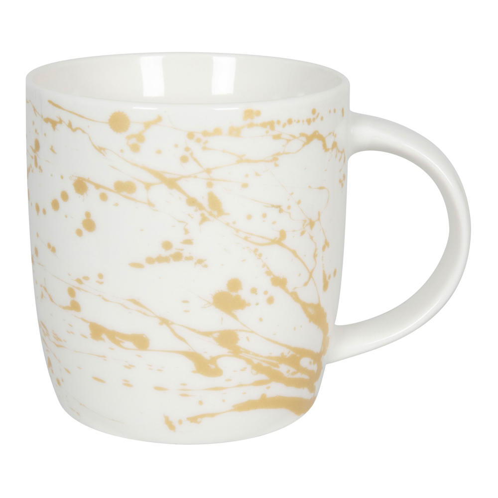 Könitz Becher Golden Splash, Kaffeebecher, Tasse, Kaffeetasse, Bone China, 350 ml, 11 7 275 2628