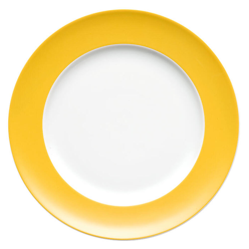 Thomas Sunny Day Frühstücksteller, Kuchenteller, Teller, Porzellan, Yellow / Gelb, Spülmaschinenfest, 22 cm, 10222