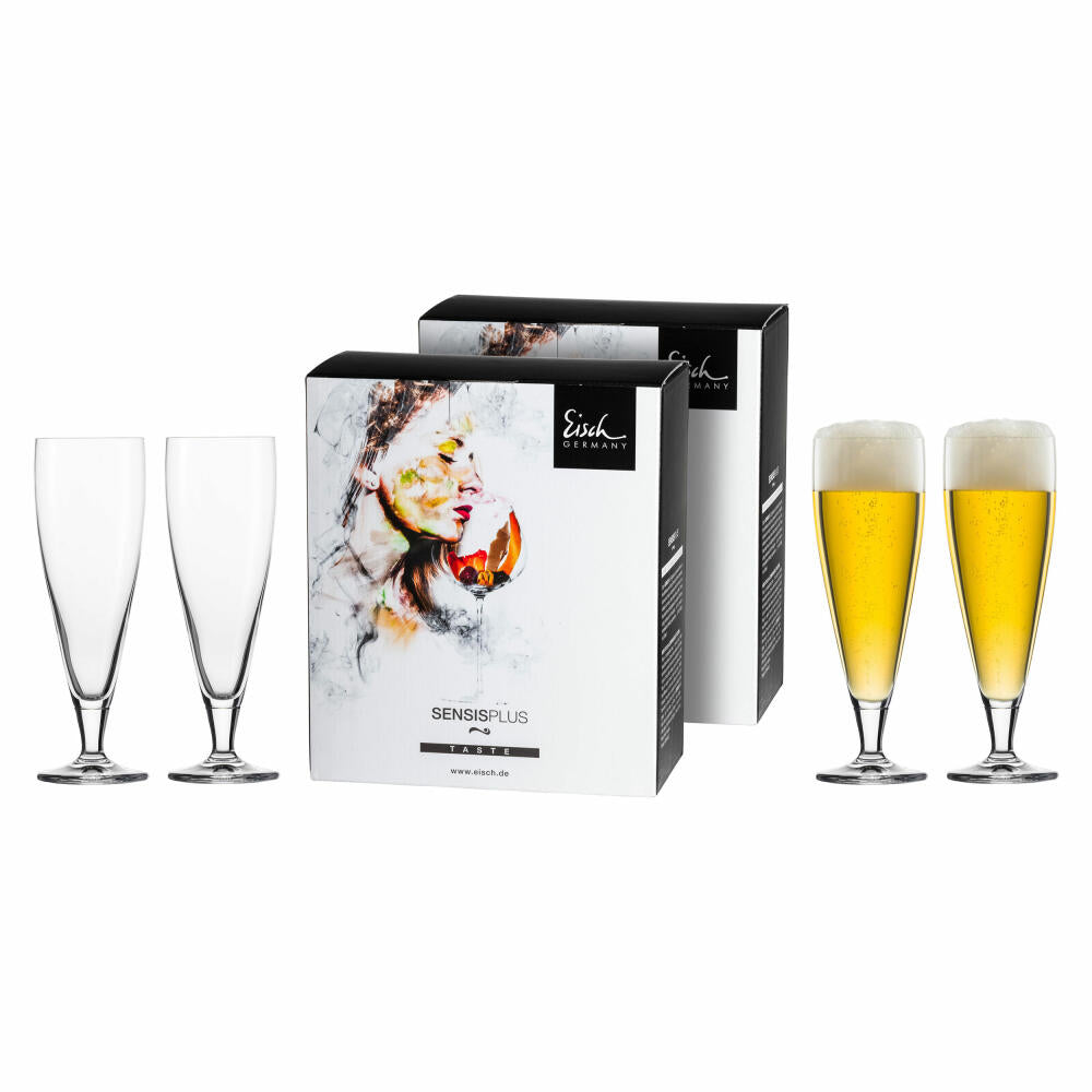 Eisch beer tulip set of 4 Superior Sensis plus, beer glass, crystal glass, 440 ml, 25006215