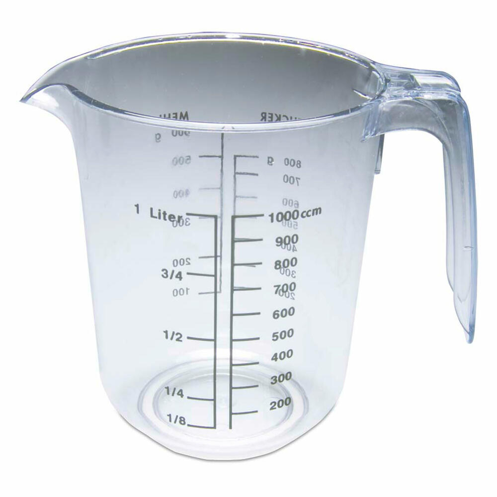 Städter Messkanne, Messbecher, Maßbecher, Mess Becher, Messbehälter, Kunststoff, 1 L, 853065