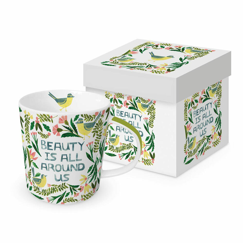 PPD Beauty is around Trend Mug, in Geschenkbox, Tasse, Teetasse, Kaffee Becher, 350 ml, 604328
