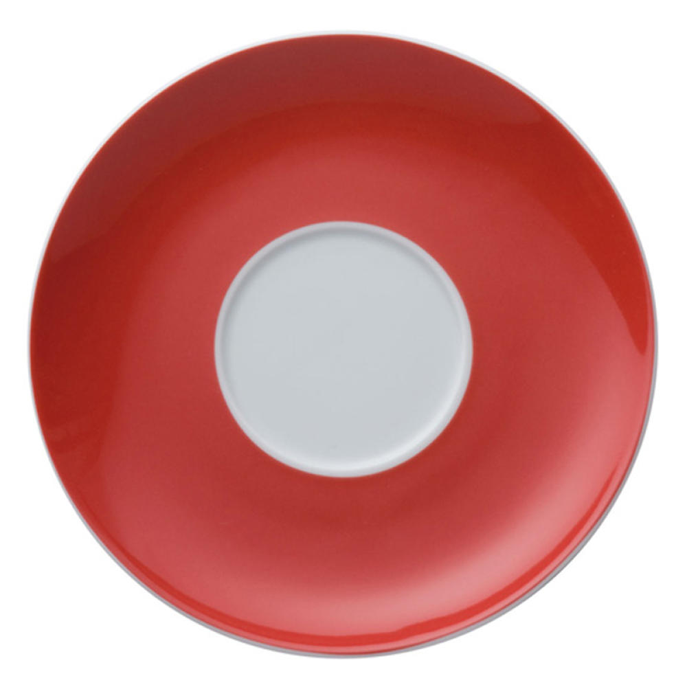Thomas Sunny Day Untertasse für Cappuccinotasse / Jumbotasse, Porzellan, New Red / Rot, Spülmaschinenfest, 16.5 cm, 14671