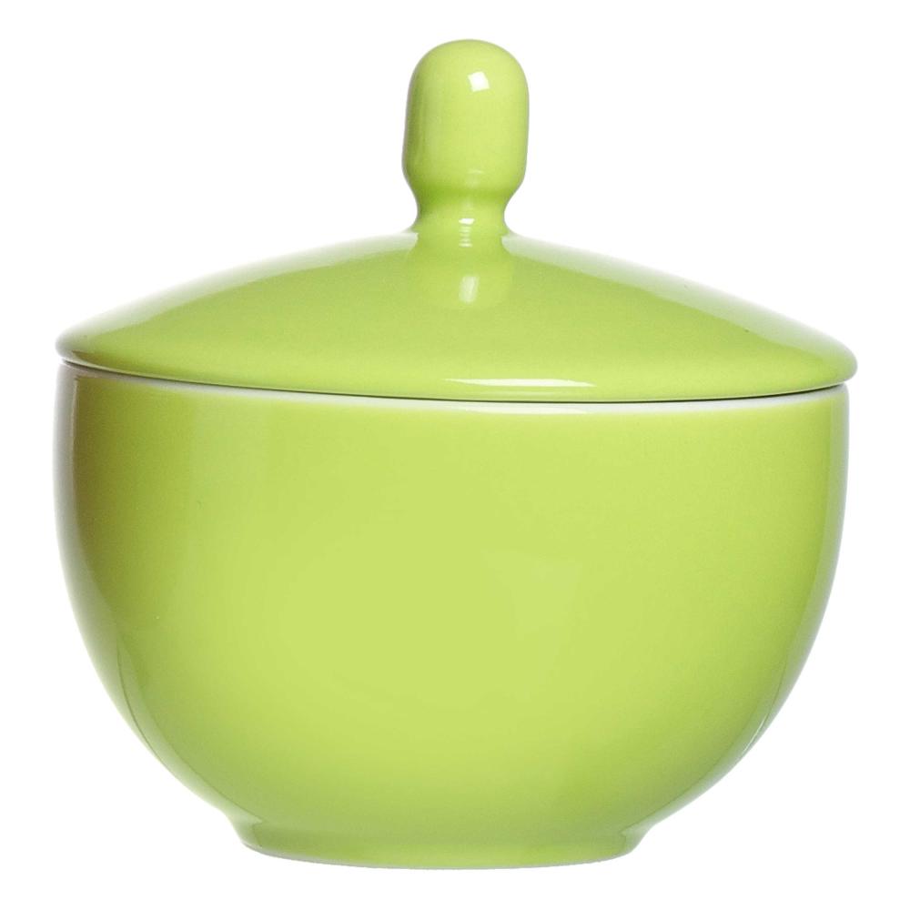 Ritzenhoff & Breker Doppio sugar bowl, sugar bowl, storage jar, tableware, porcelain, green, 9 cm, 517910