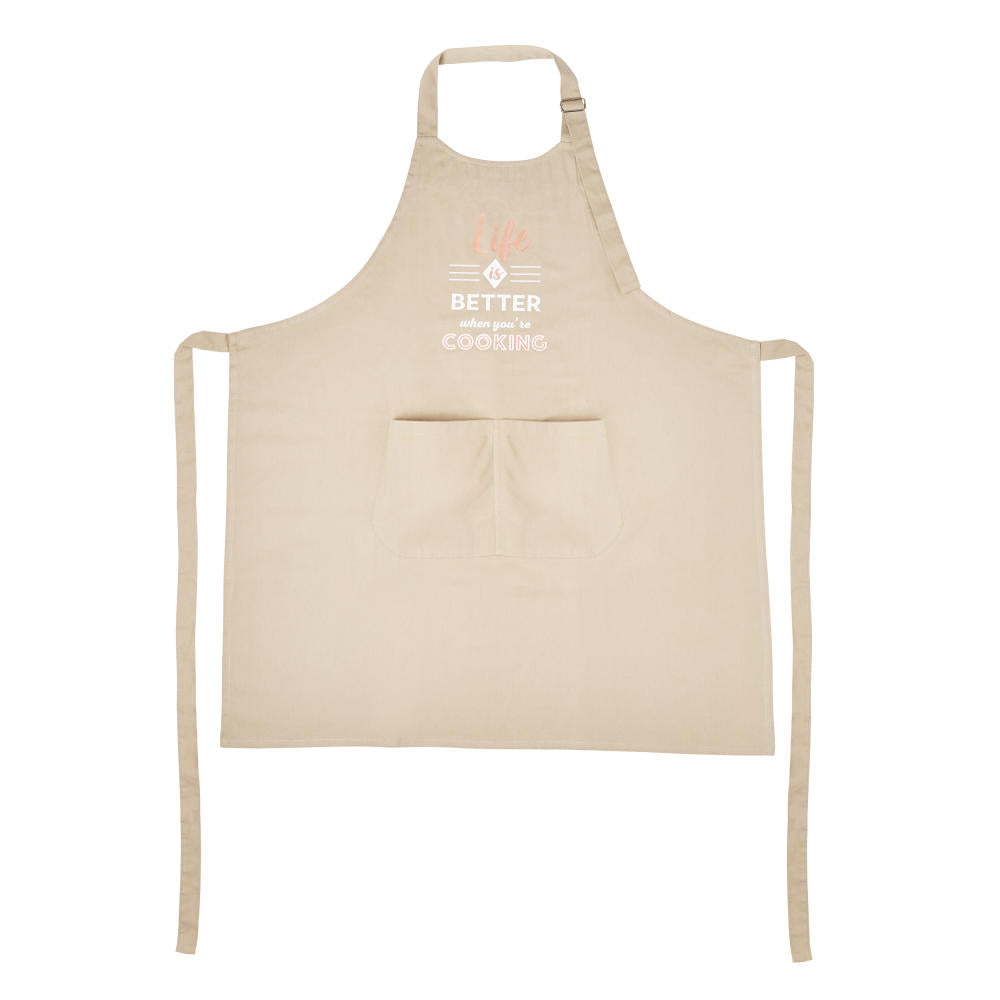 Mastrad Grill Apron Natural, Cooking Apron, Barbeque Apron, Apron, Fabric, Natural, F86079