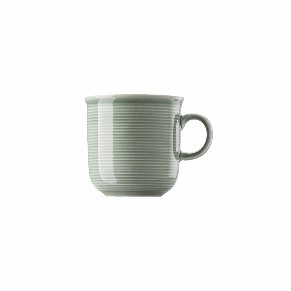 Thomas Trend Colour Becher mit Henkel, Henkeltasse, Porzellan, Moss Green, 280 ml, 11400-401922-15503