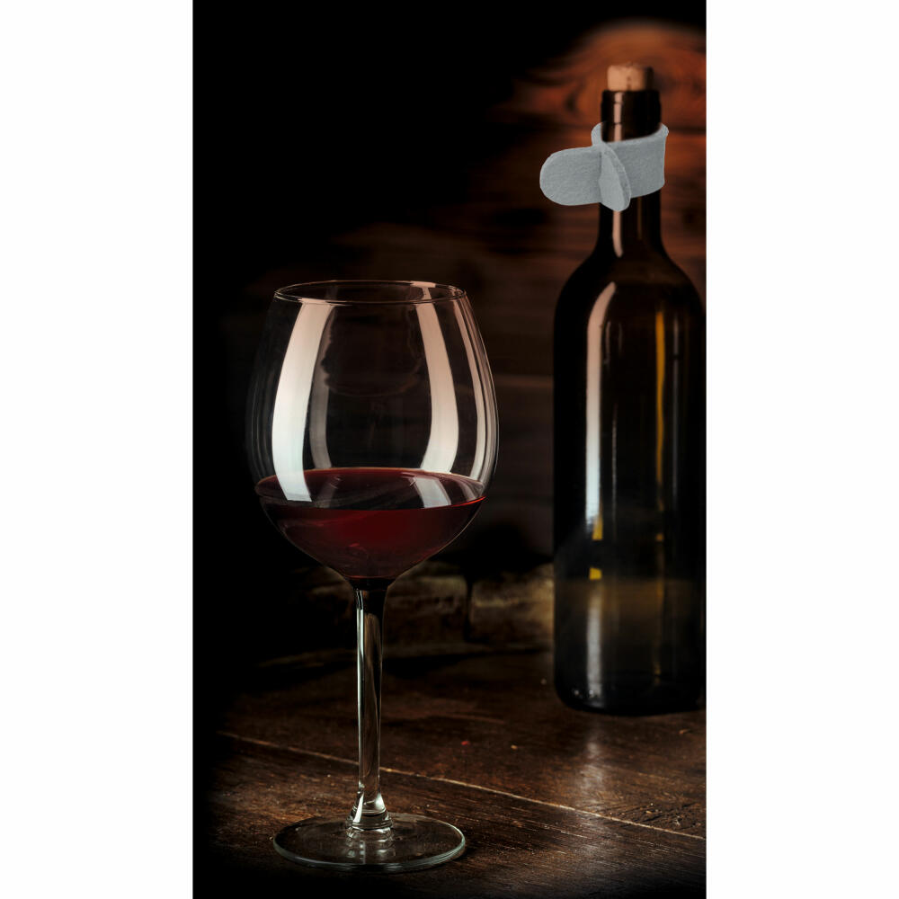 Take2 4Drops Tropfenfänger, Tropfen Fänger, für Weinflaschen, Tropfring, Tropfschutz für Flaschen, Grau, 20197