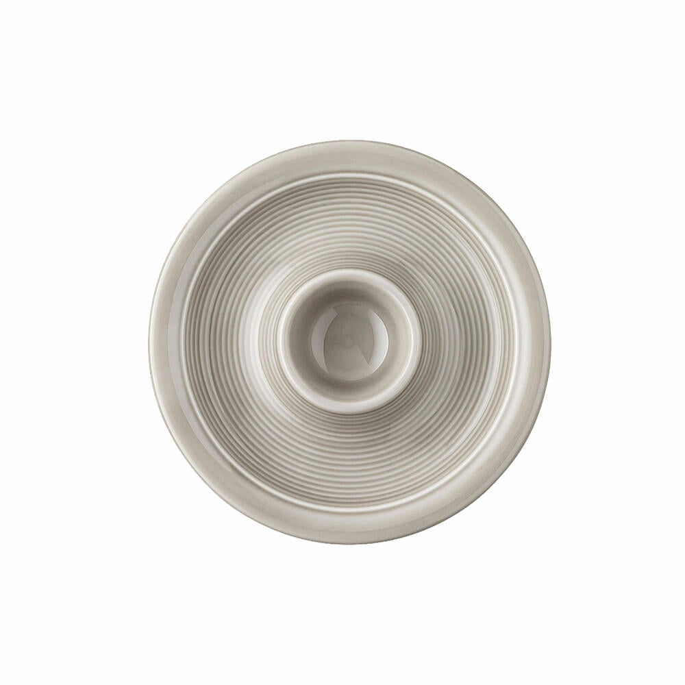 Thomas Trend Colour Eierbecher mit Ablage, Porzellan, Moon Grey, 11400-401919-15525