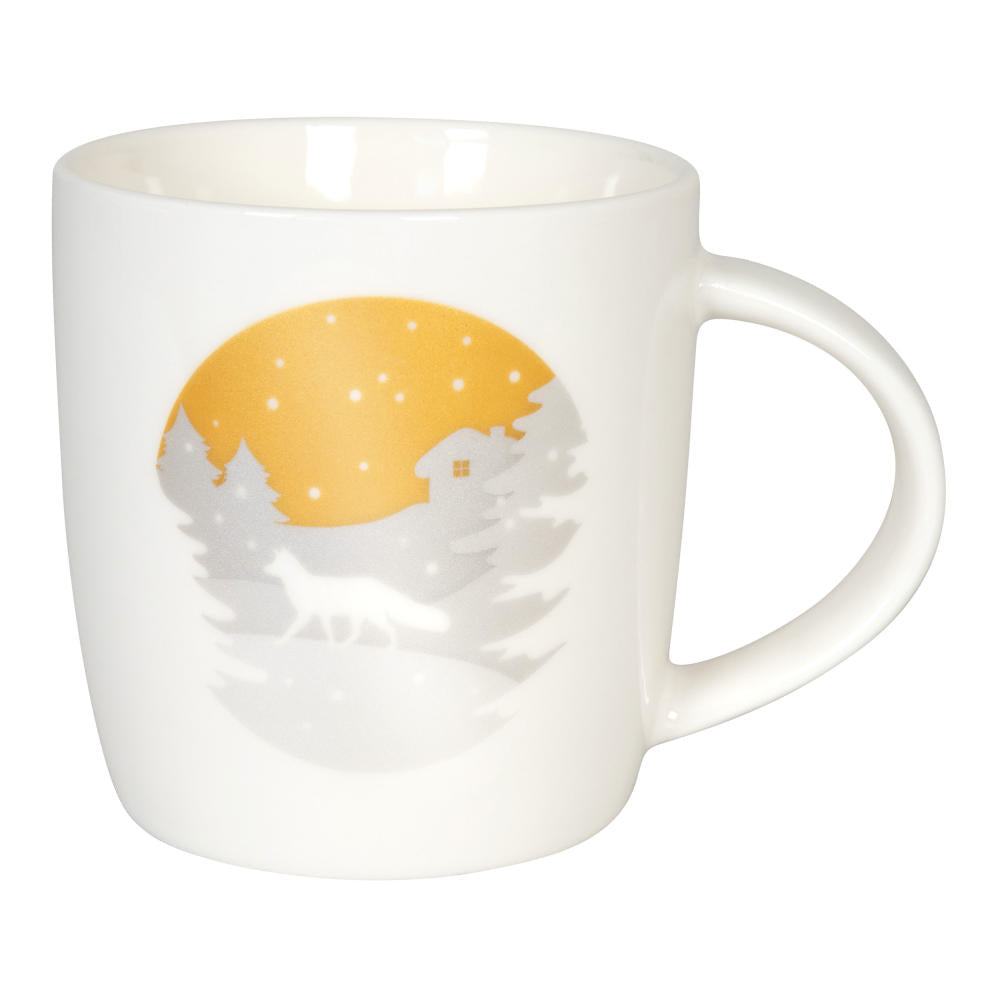 Könitz Becher Simply Golden - Fox, Kaffeebecher, Tasse, Kaffeetasse, Bone China, 350 ml, 11 7 275 2610