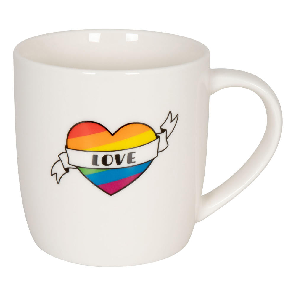 Könitz Design Love Heart Becher, Tasse, Kaffeebecher, Teetasse, Bone China, 250 ml, 11 7 275 2441