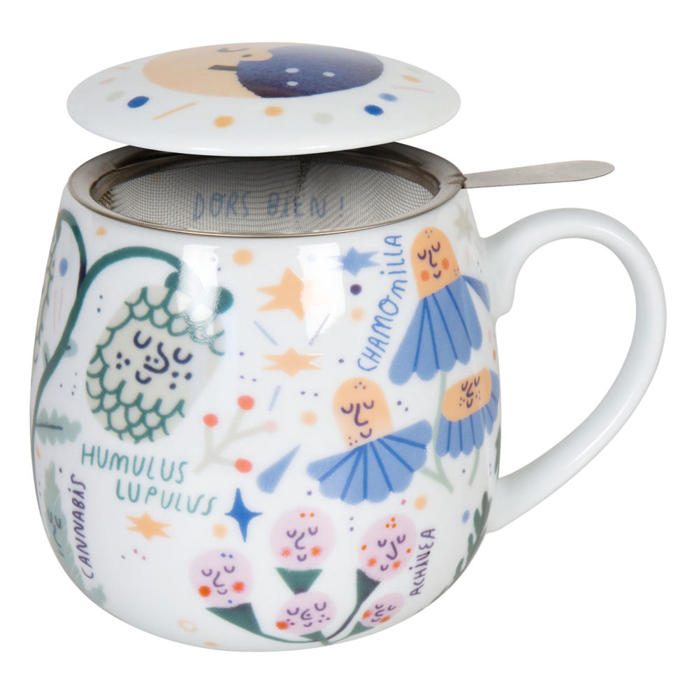 Könitz Julia Kluge Dors bien! Mug, with strainer, cup, coffee cup, porcelain, 300 ml, 11 5 143 2374