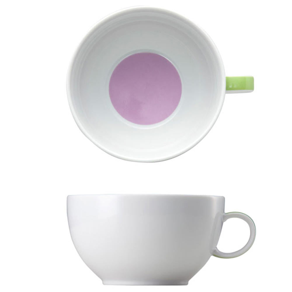 Thomas Sunny Day Cappuccinotasse, Obertasse, Porzellan, Sunny Stripes / Bunt Gestreift, Spülmaschinenfest, 380 ml, 14672