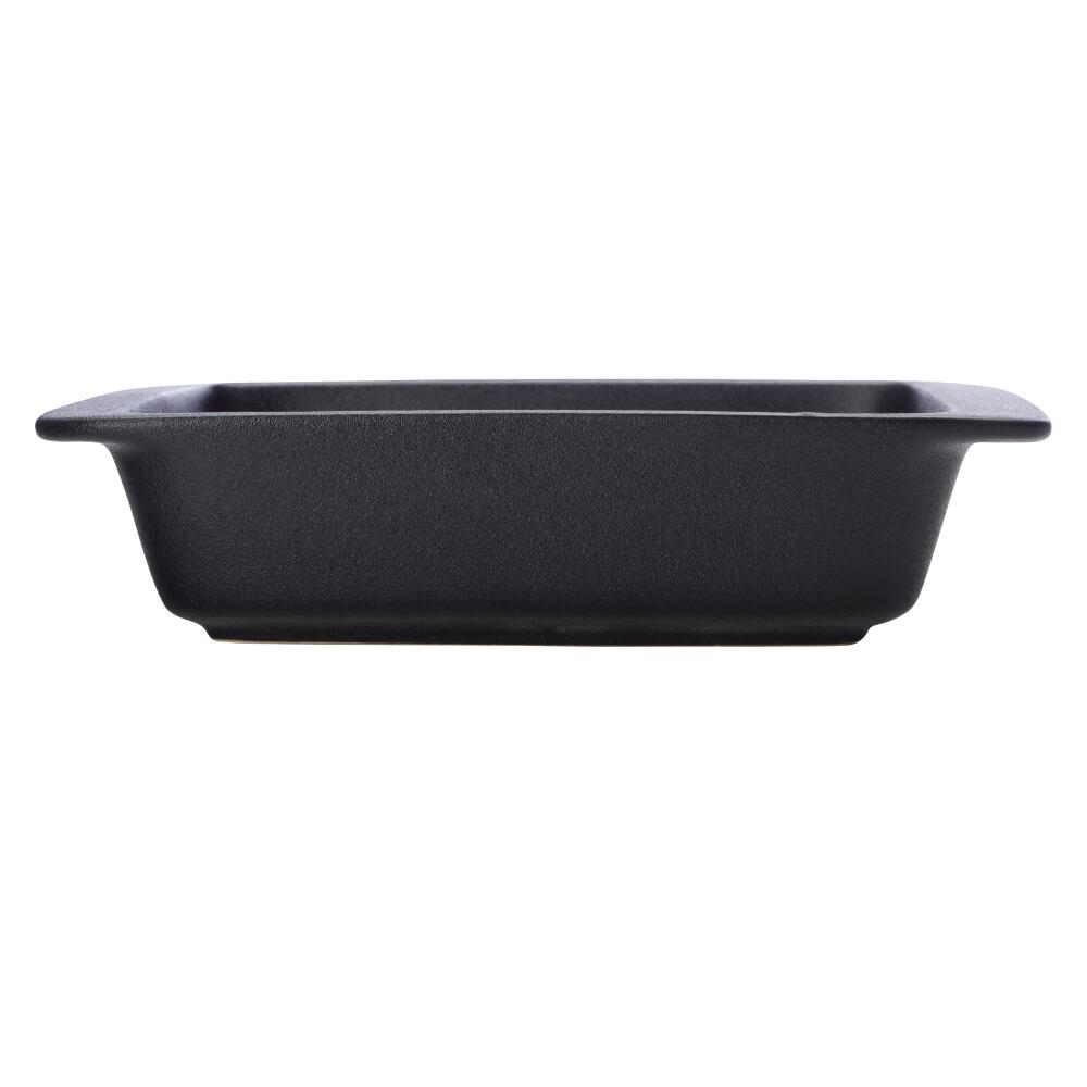 Maxwell & Williams Caviar Black casserole dish, premium ceramic, black, 26 x 6 cm, HY0017