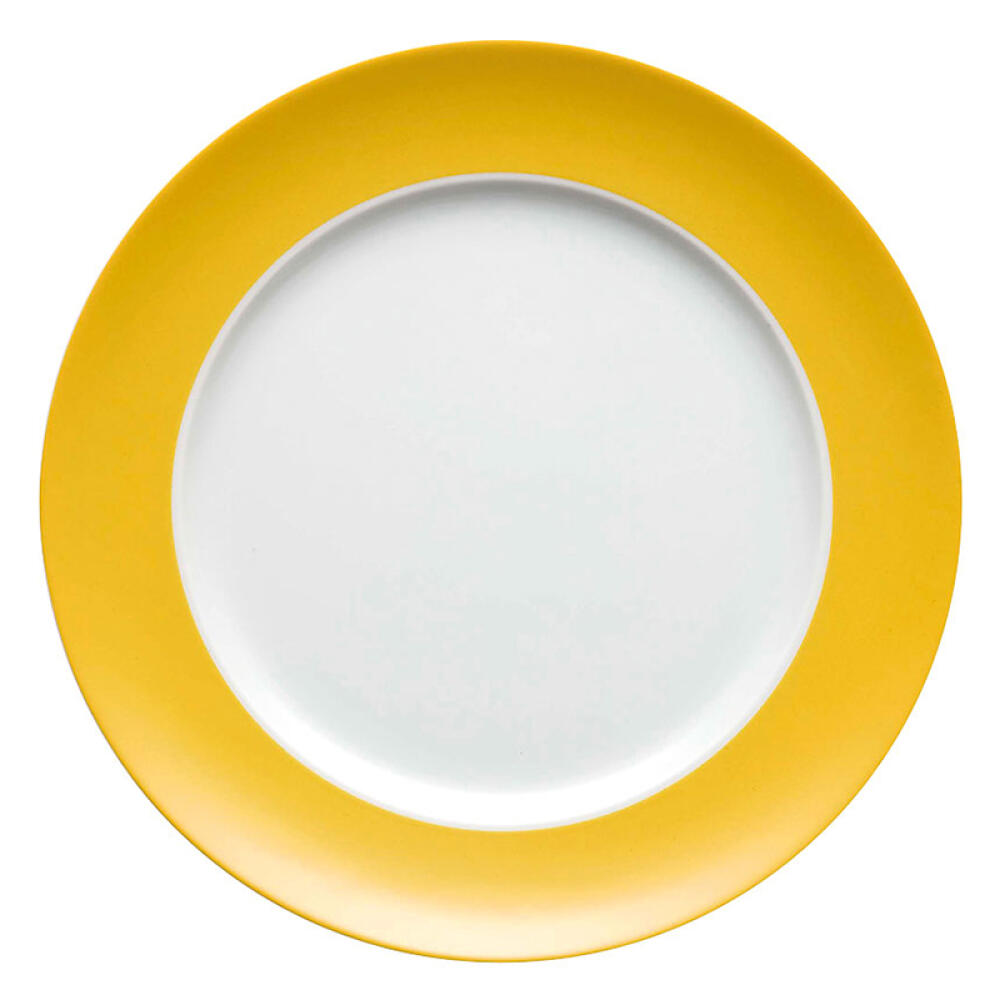 Thomas Sunny Day Speiseteller, Grillteller, Teller, Porzellan, Yellow / Gelb, Spülmaschinenfest, 27 cm, 10227