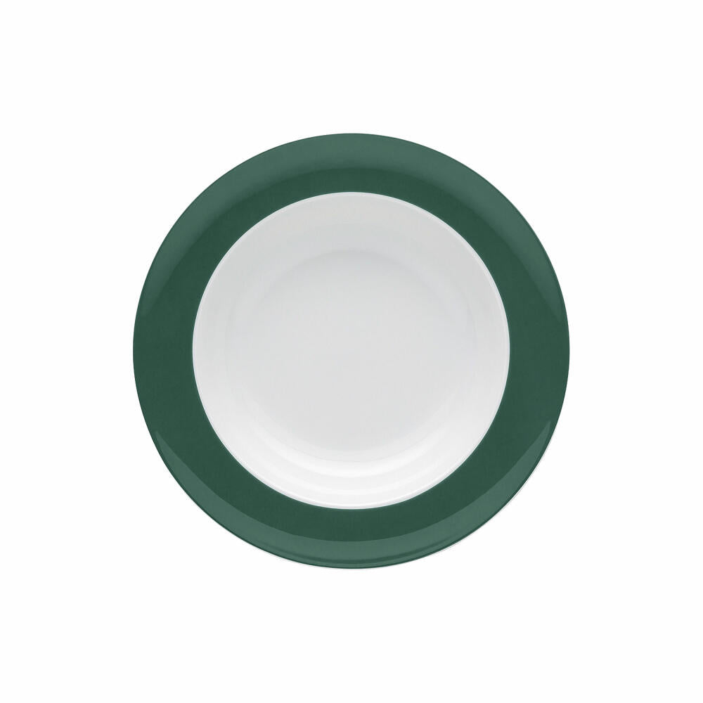 Thomas Sunny Day Suppenteller, tiefer Teller, Porzellan, Herbal Green, 23 cm, 10850-408546-10323