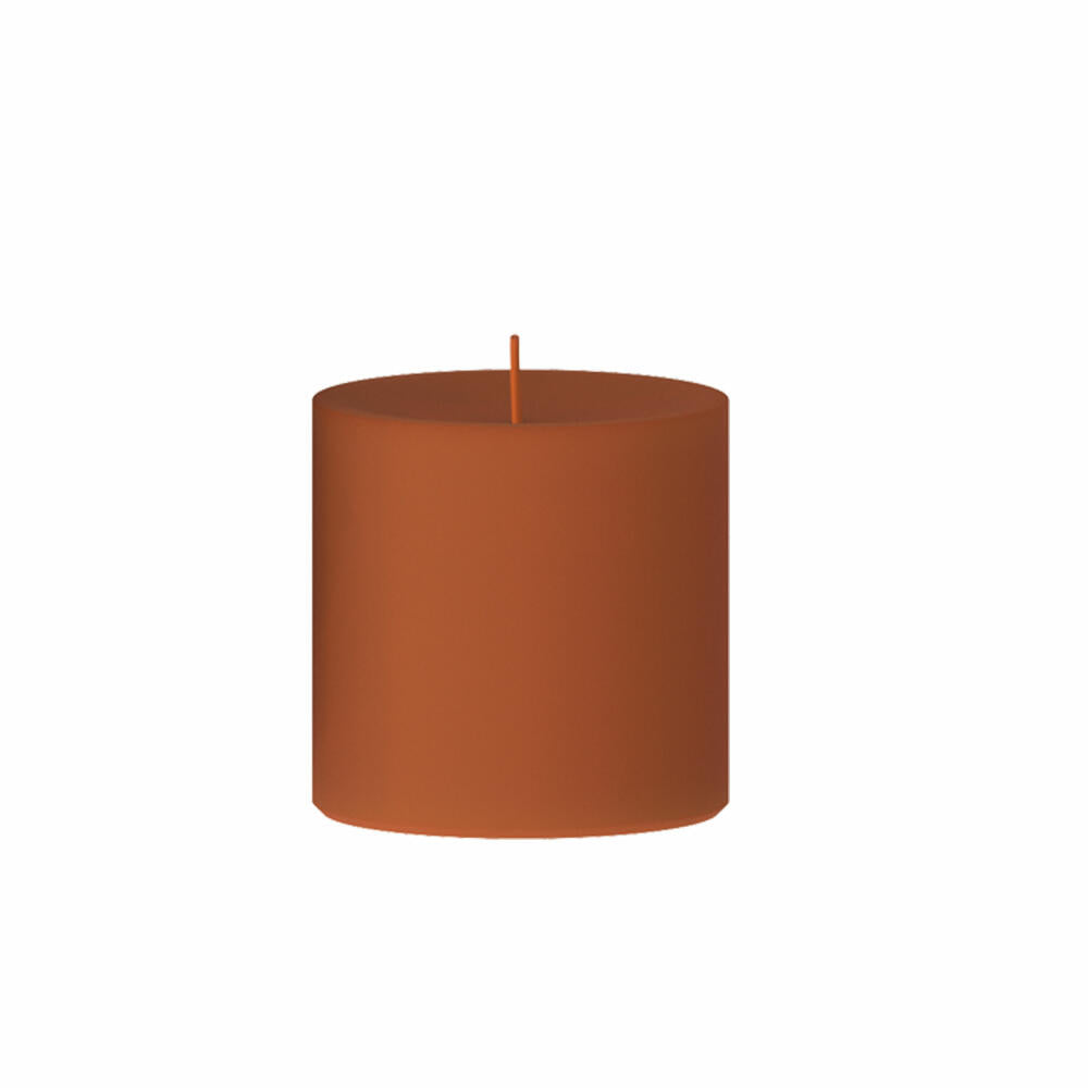 Engels Kerzen Original Stumpen Cast, pillar candle, stump candle, paraffin, mango, Ø 8 cm, H 8 cm, 62008080016