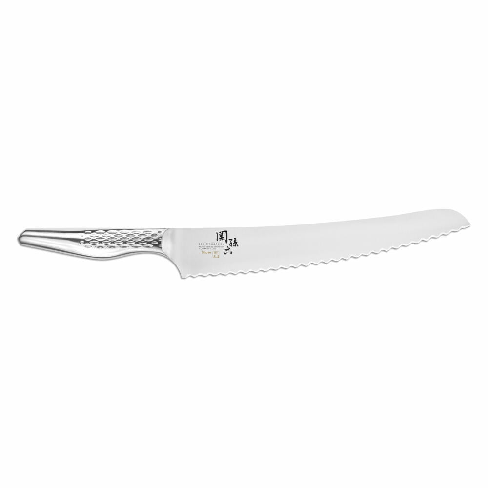 Kai bread knife Seki Magoroku Shoso, kitchen knife, stainless steel, blade length 24 cm, AB-5164