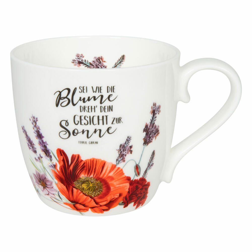 Könitz Becher Gardening - Purple Flowers, Tasse, Kaffeebecher, Bone China, Bunt, 450 ml, 11 2 057 2704