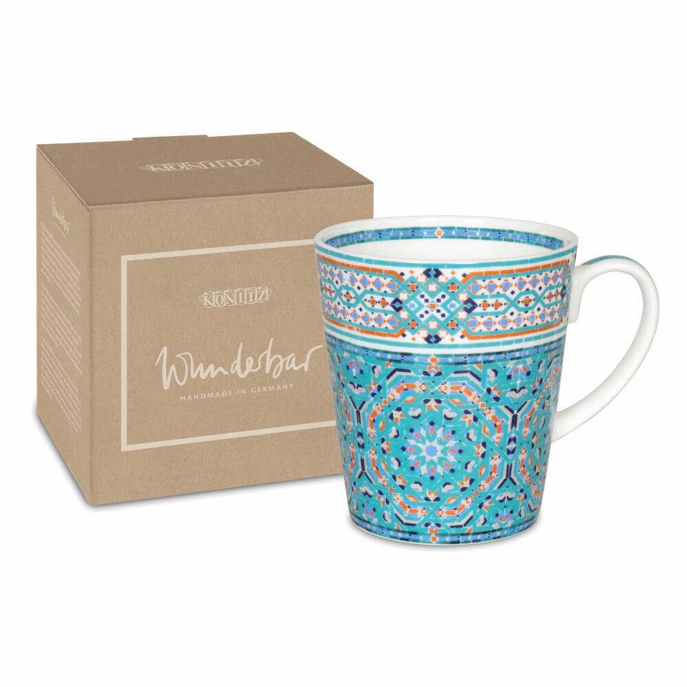 Könitz Tasse Wunderbar Oriental, Becher, Kaffeebecher, Bone China, Bunt, 600 ml, 11 5 255 2687