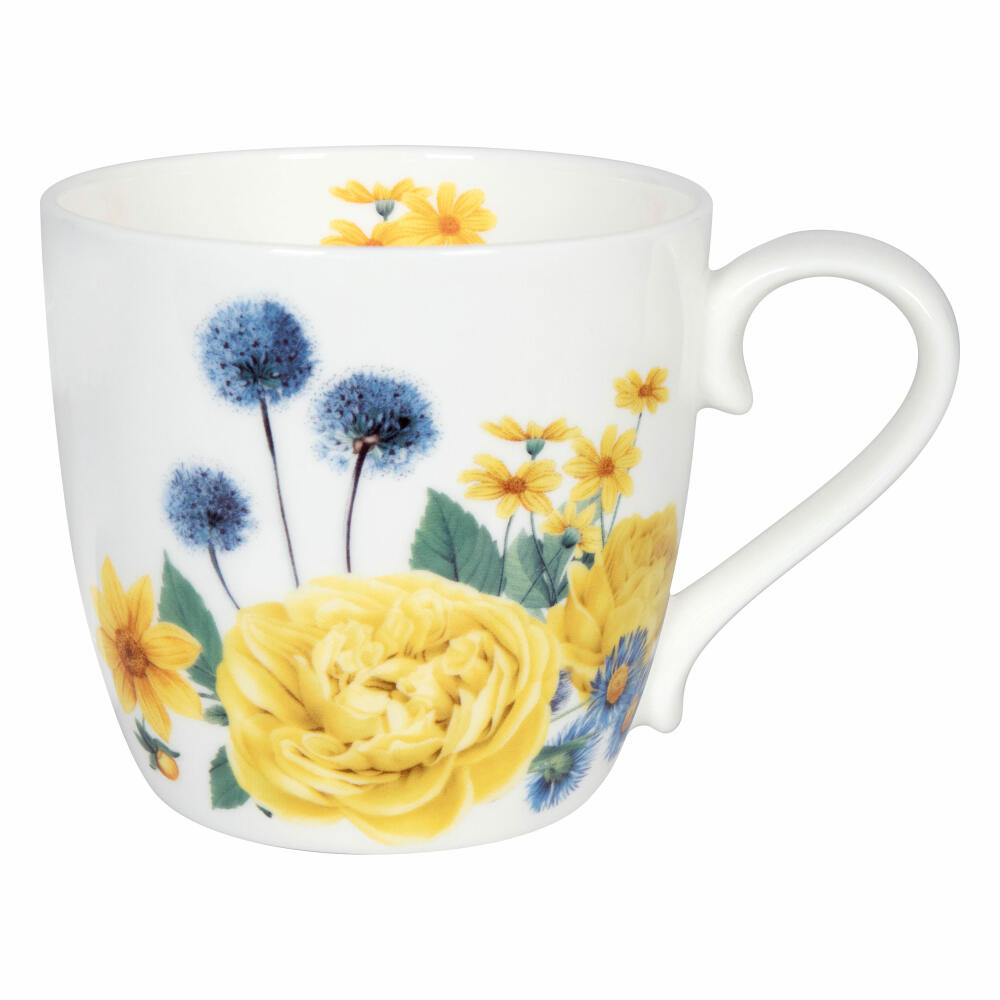 Könitz Mug Gardening - Yellow Roses, Cup, Coffee Mug, Bone China, Colorful, 425 ml, 11 2 057 2670