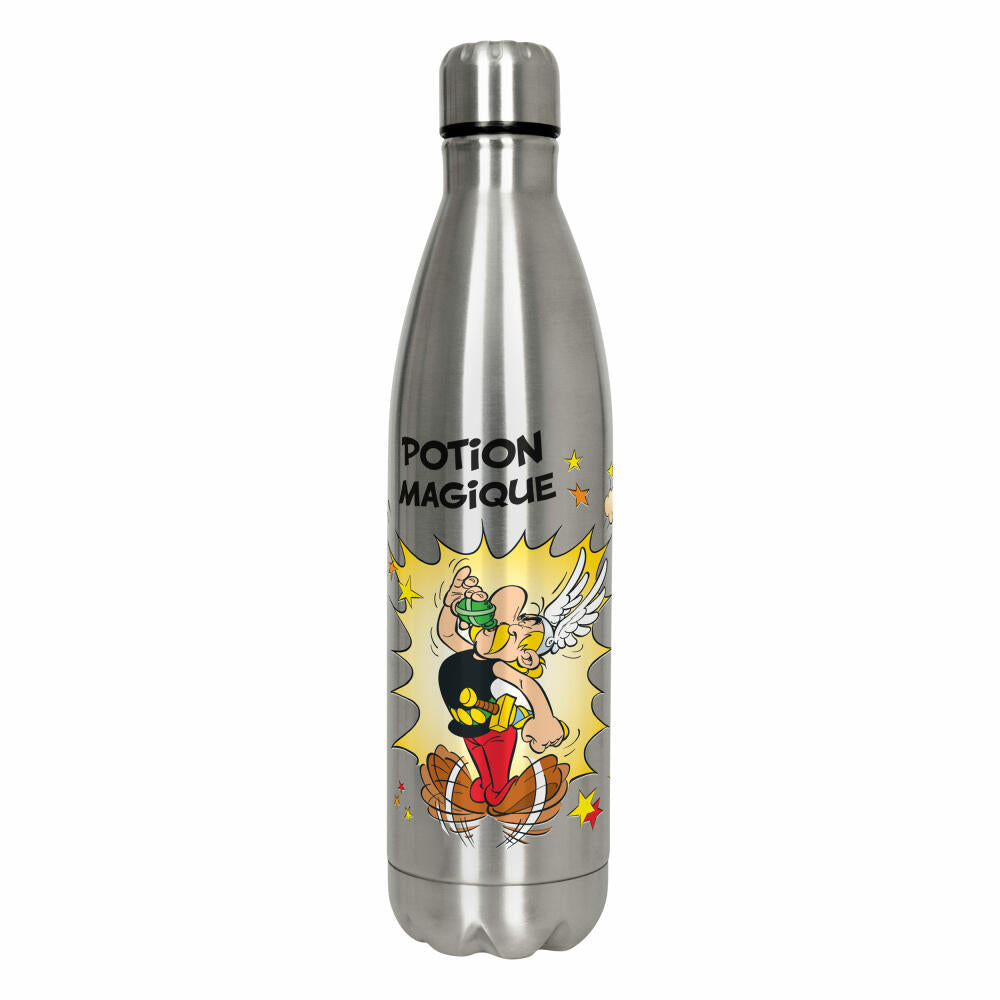 Könitz Flasche Hot Bottle - Portion Magique, Thermoflasche, Outdoorflasche, Doppelwandig mit Verschluss, Edelstahl, Silbern, 750 ml, 11 9 245 2385