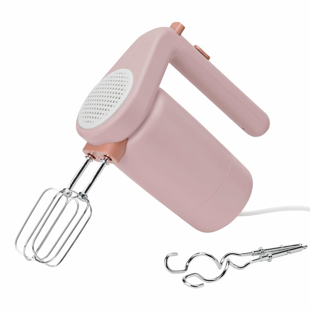 Rig-Tig FOODIE Hand Mixer Light Rose, Kitchen Mixer, Blender, Plastic, Stainless Steel, Light Pink, 170 W, Z00604-2
