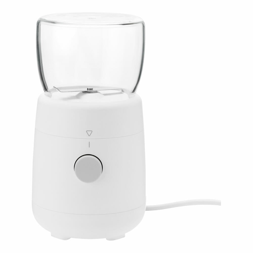 Rig-Tig FOODIE electric coffee grinder White, Coffee Grinder, Mill, Borosilicate glass, Plastic, Stainless steel, White, 180 W, Z00603