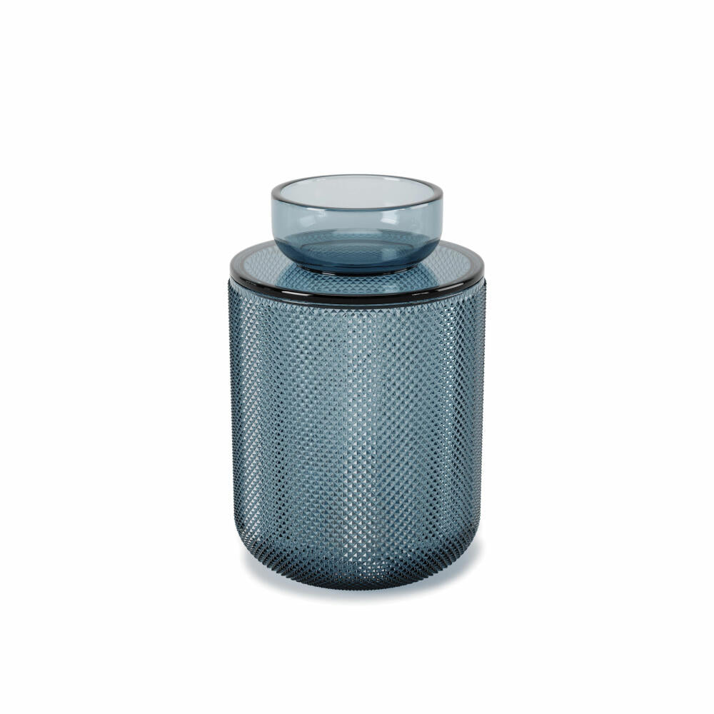 Umbra Organizer Allira, Glasbehälter, Aufbewahrungsbehälter, Glas, Blau, 15 cm, 1015411-060