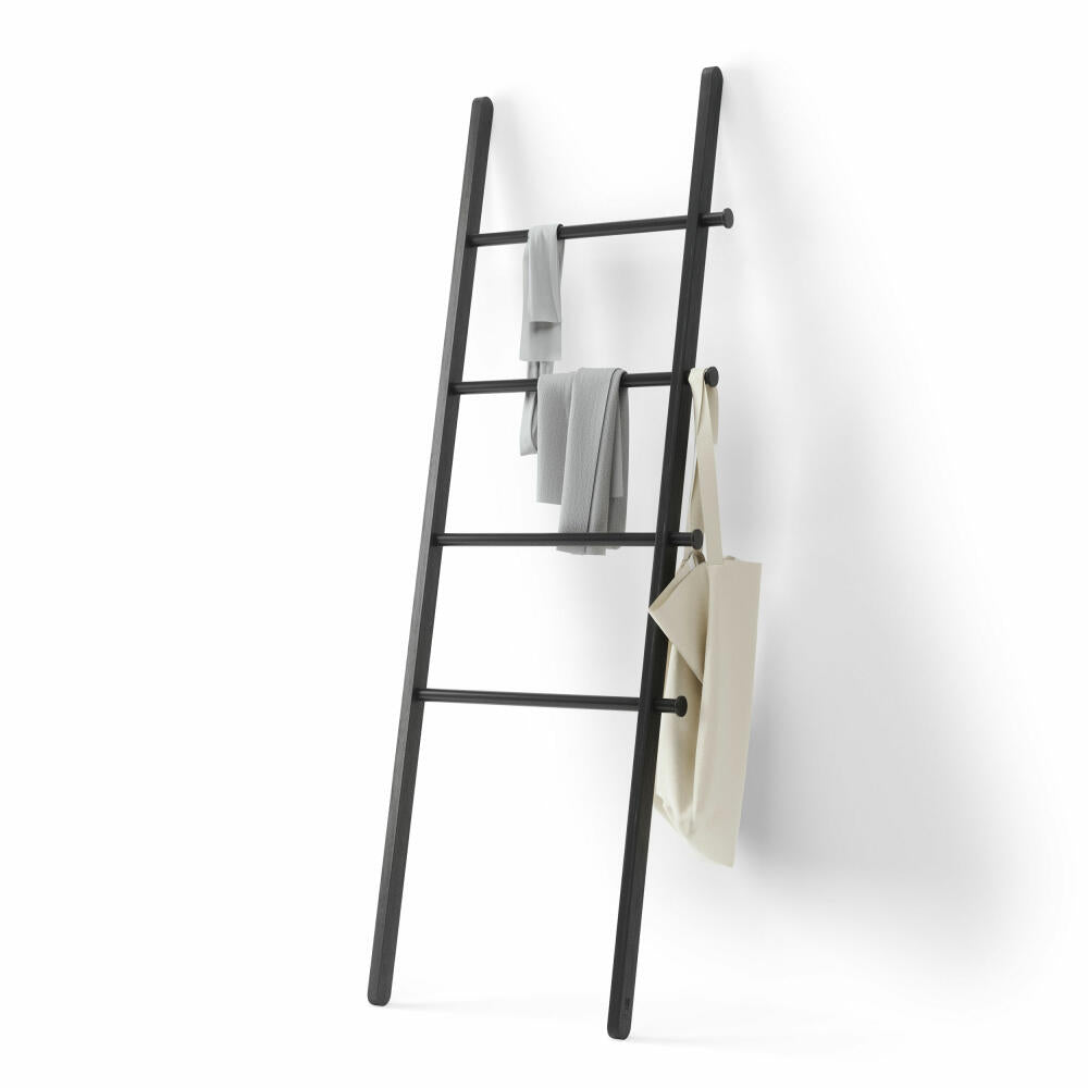 Umbra Clothes Ladder Leana, Towel Ladder, Clothes Rack, Poplar Wood, Black, 152 cm, 1017445-040