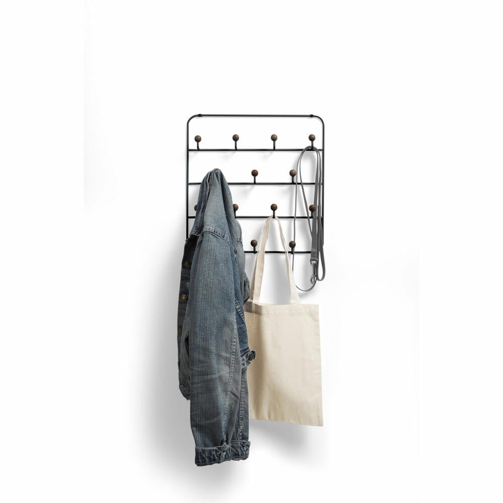 Umbra Estique Door Coat Rack with 14 Hooks, Door Hooks without Drilling, Wall Coat Rack, Steel, 1004045-048
