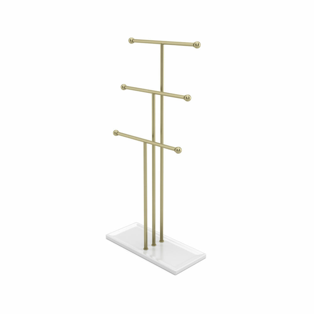 Umbra Trigem Jewelry Tree, Jewelry Stand, Steel, White / Brass, 48 ​​cm, 1017310-524