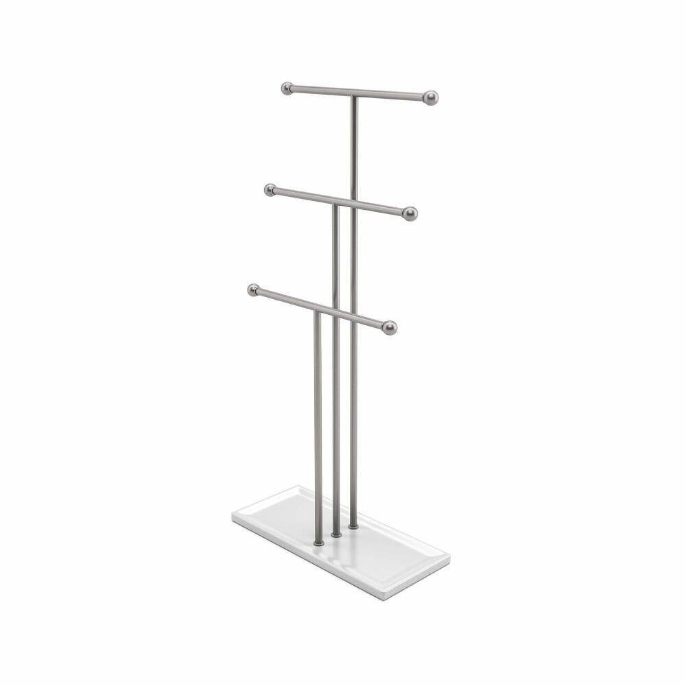Umbra Trigem Jewelry Tree, Jewelry Stand, Steel, White / Nickel, 48 cm, 1017310-491