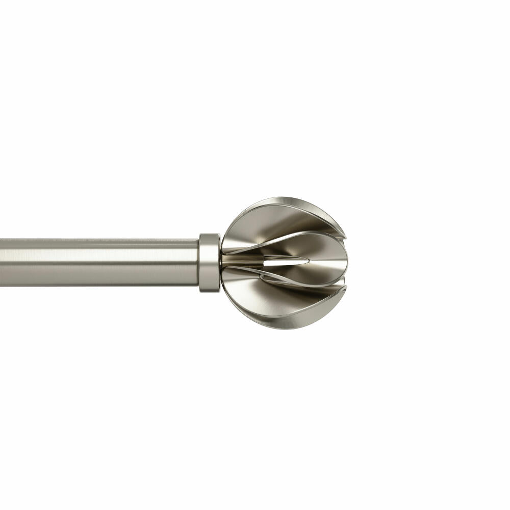 Umbra curtain rod Blossom extendable, curtain rod, steel, nickel, 107-305 cm, 1018625-1001