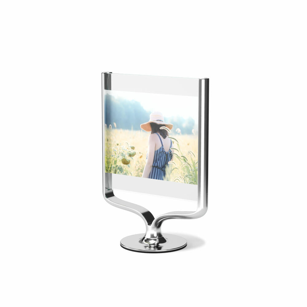 Umbra Wishbone picture frame, for 10x15 and 13x18 cm photos, chrome, 1020820-158