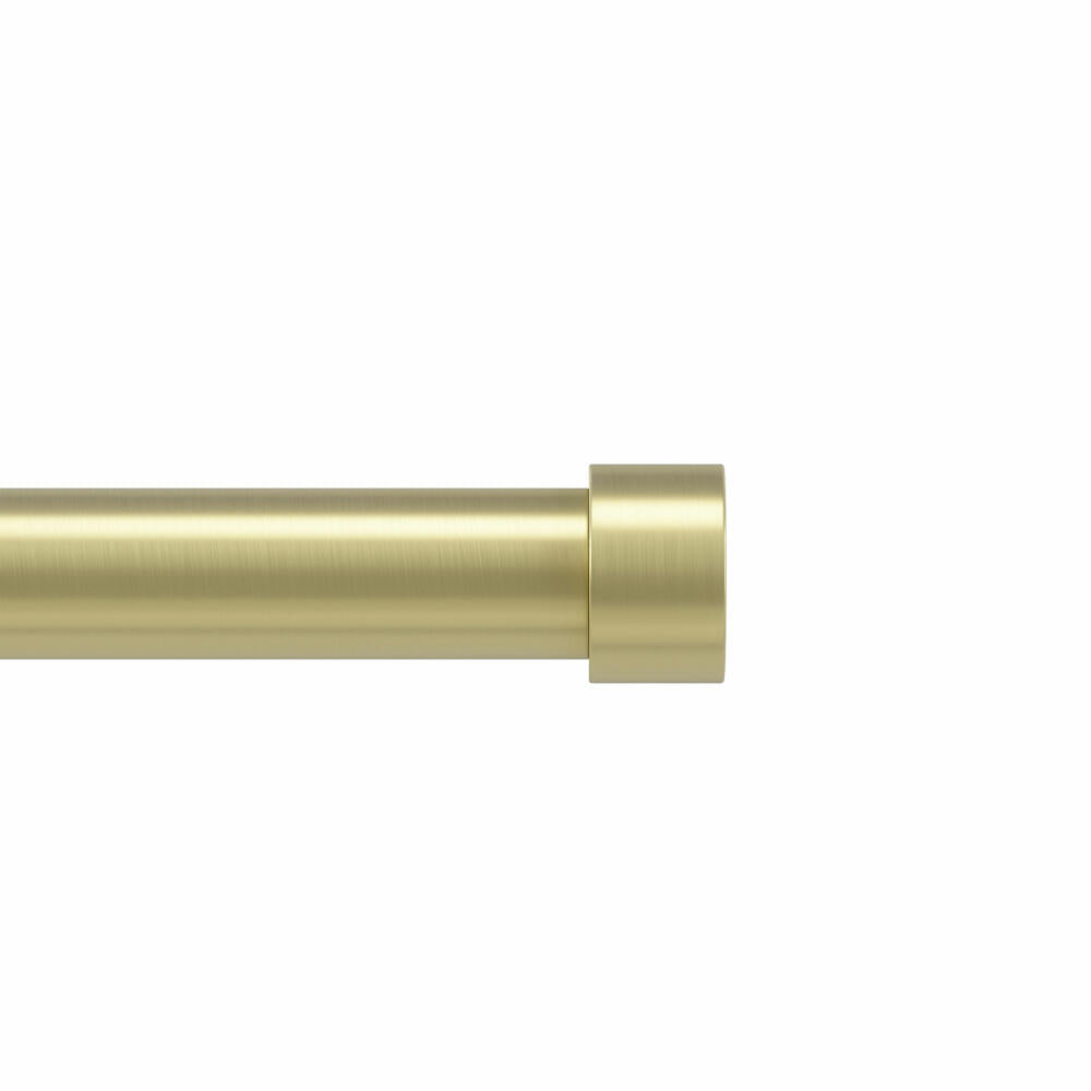 Umbra Cappa telescopic curtain rod, curtain rod with bracket and end pieces, steel, gold, 91-167 cm, 1021409-240