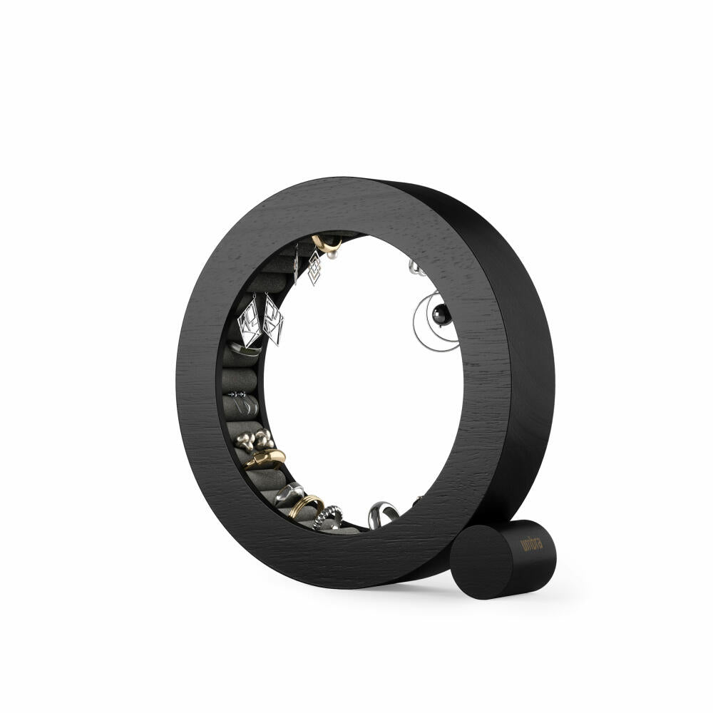 Umbra Schmuck-Organizer Ferris, Ringhalter, Gummibaumholz, Schwarz, 1021415-040