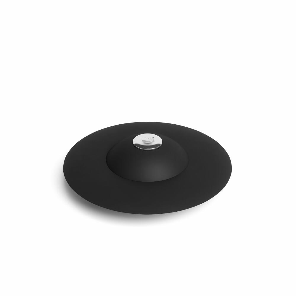 Umbra Badewannenstöpsel und Haarsieb Flex, Stöpsel, Silikon, Schwarz, 023464-040
