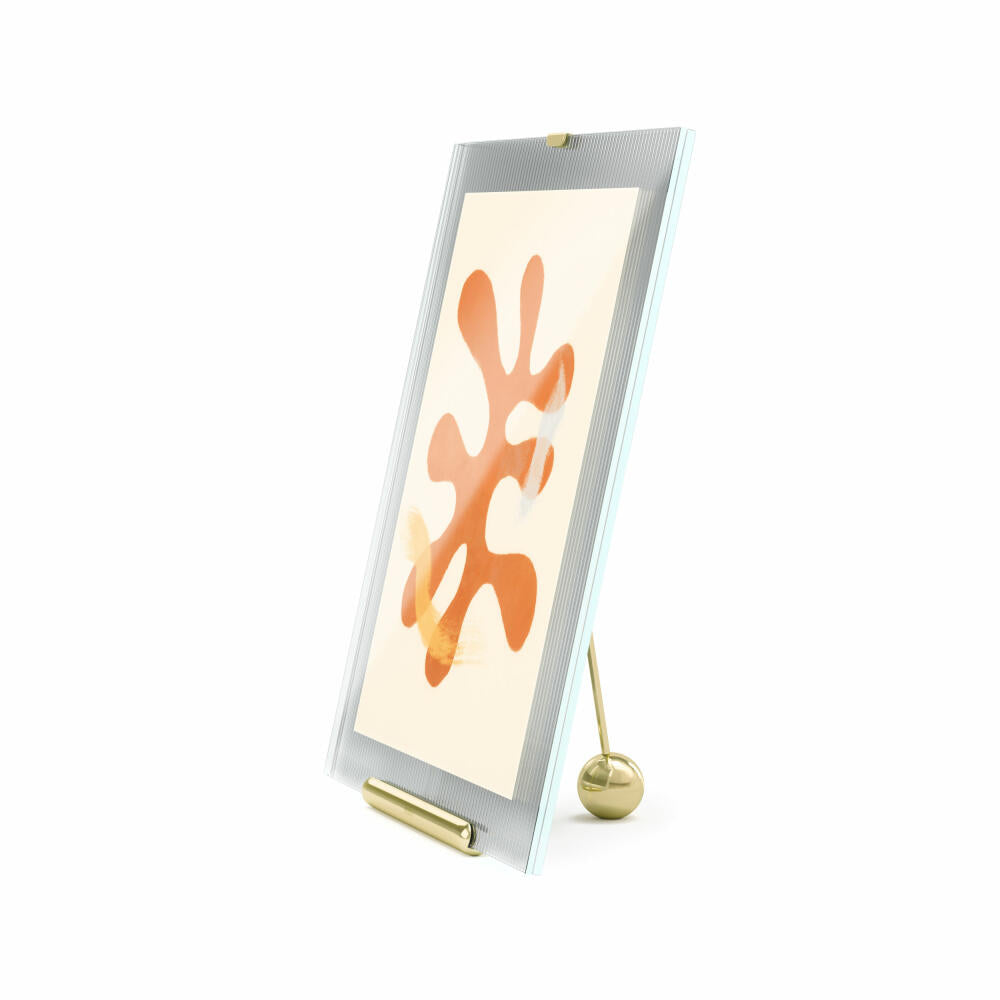 Umbra Picture Frame Flute, Photo Frame, Zinc, Glass, Brass Colored, 20x25 cm, 1022482-104