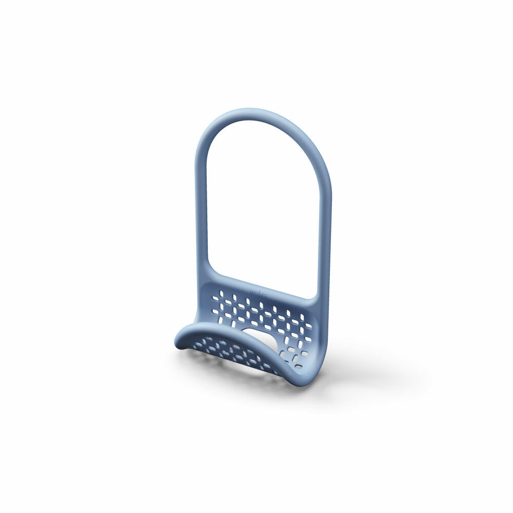 Umbra Sling Sink Caddy with Sponge Holder, Rubber, Slate Blue, 1004294-1050