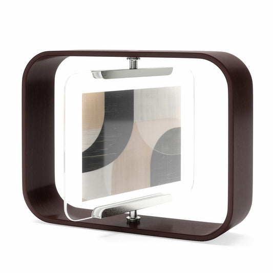 Umbra Tischbilderrahmen Bellwood zweiseitig, Fotorahmen, Holz, Glas, Walnuss Antik, 10 x 15 oder 13 x 18 cm, 1022813-746