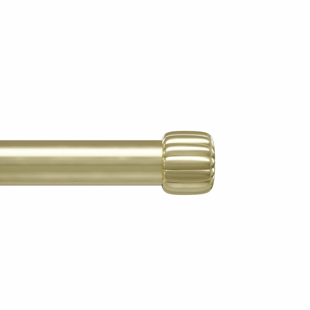 Umbra Gardinenstange Cleo, Vorhangstange, Stahl, Gold, 168 - 305 cm, 1022959-240
