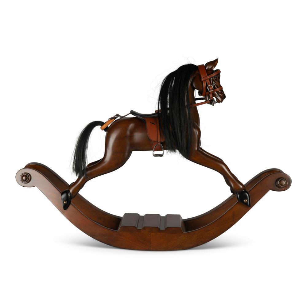 Authentic Models Dekofigur Table Rocking Horse, Schaukelpferd, Tischdeko, Dekoration, Holz / Leder, RH002