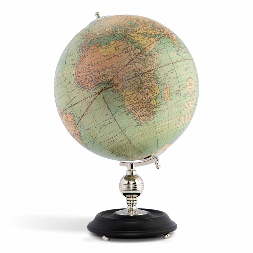 Authentic Models Globus Weber Costello Globe, Deko-Weltkugel, Chromsockel / Kunststoff / Papier, GL036