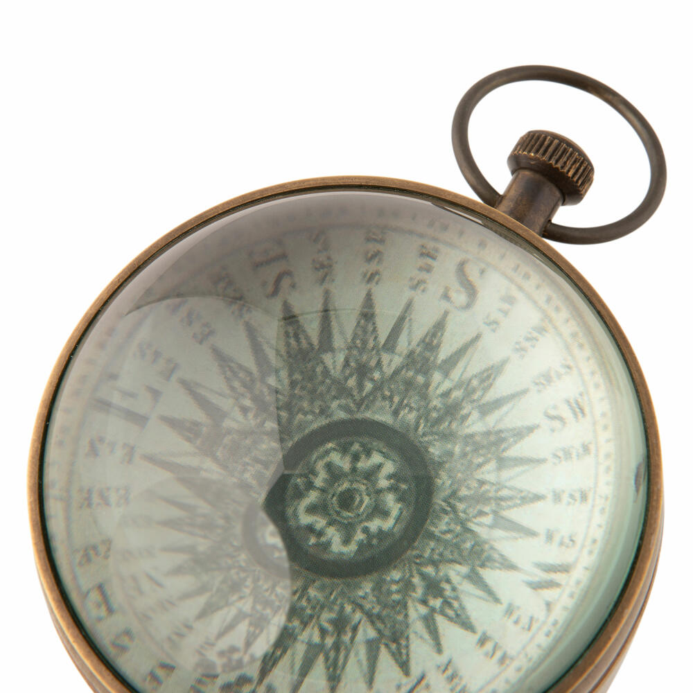 Authentic Models Taschenuhr Eye of Time, Deko-Objekt, Messing, Glas, SC050