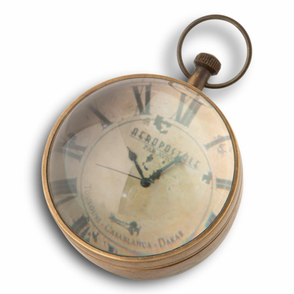 Authentic Models Taschenuhr Eye of Time, Deko-Objekt, Messing, Glas, SC050