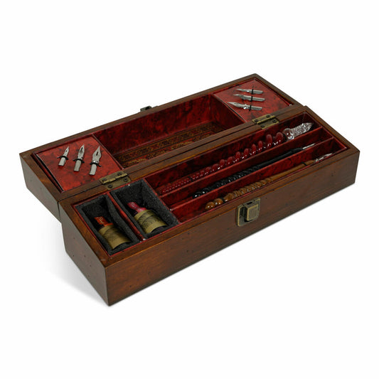 Authentic Models Schreibset Windsor Prose, in Holzbox, mit Zubehör, Holz, Messing, Glas, MG029