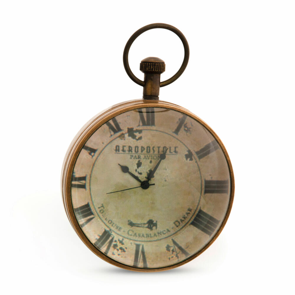Authentic Models Taschenuhr Eye of Time Library, Deko-Objekt, Messing, Glas, SC052