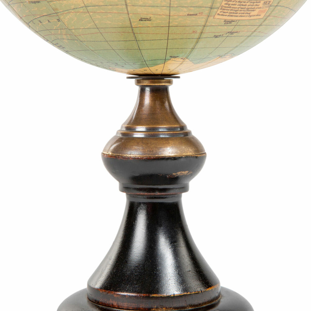 Authentic Models Globus Versailles, Deko-Weltkugel, Akazienholz, Messing, Kunststoff, Papier, GL044