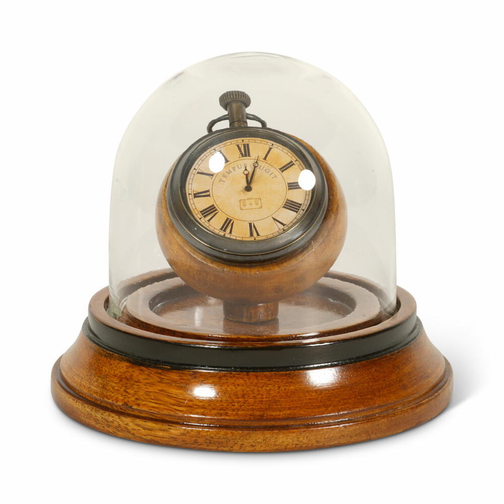Authentic Models Tischuhr Victorian Dome Watch, Deko-Uhr mit Glocke, Messing, Glas, SC054